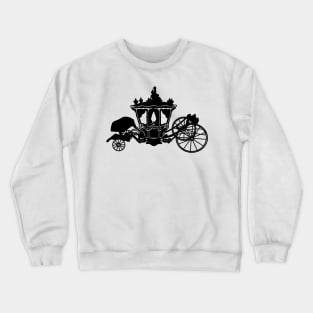 Silhouette of Louis XV's dolphin carriage Crewneck Sweatshirt